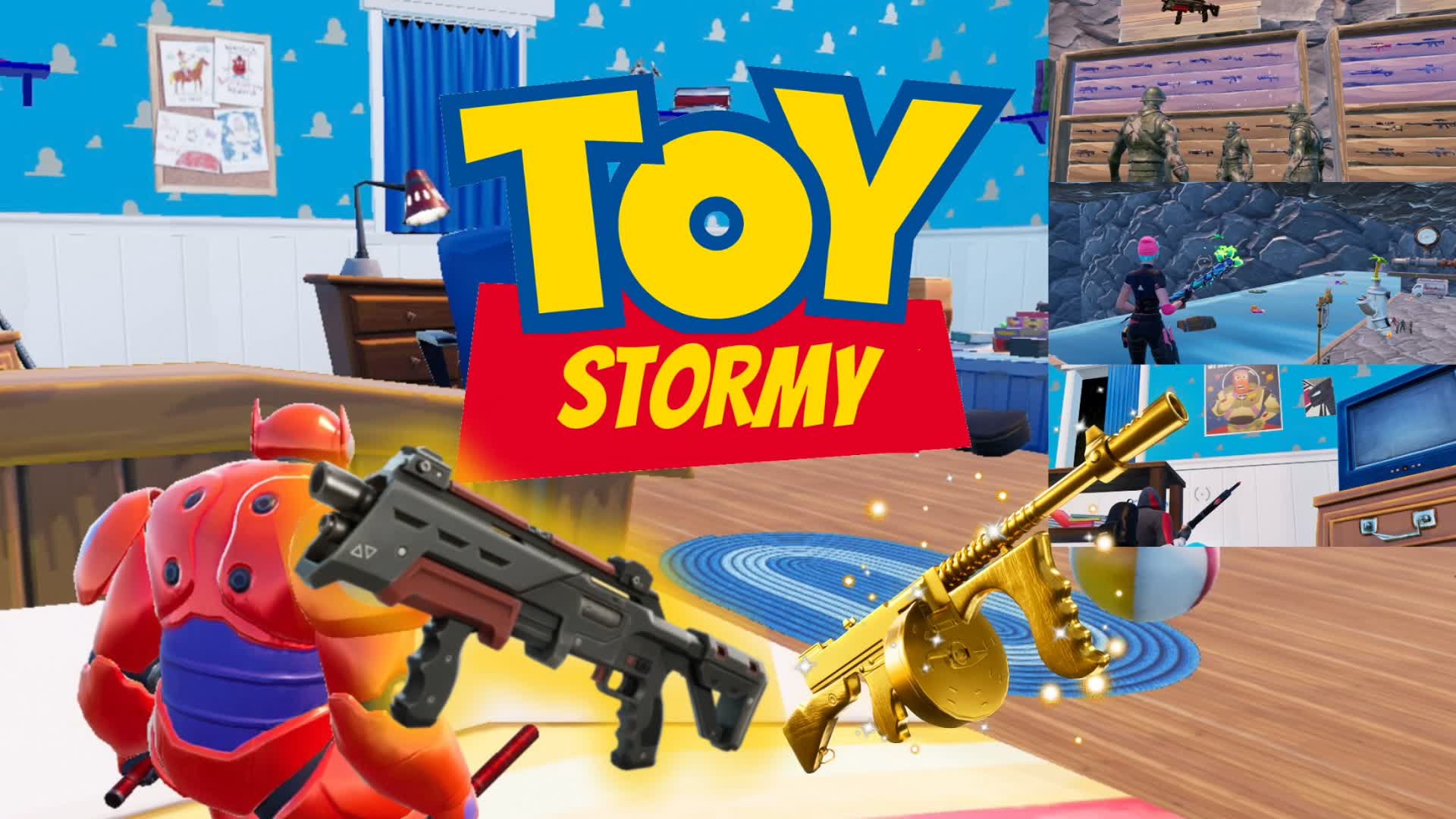 Toy Stormy - All Weapons & Mini Games