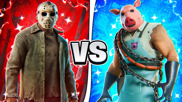 JASON 🪓VS PYG 🐷 RED VS BLUE 🔵🔴