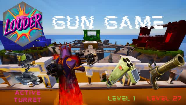 GUN GAMEđ« REDđŽBLUEđ”YELLOWđĄGREENđą