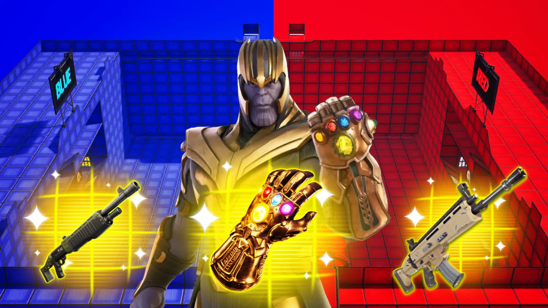 RED VS BLUE 🔴🔵THANOS ファッションショー・バング