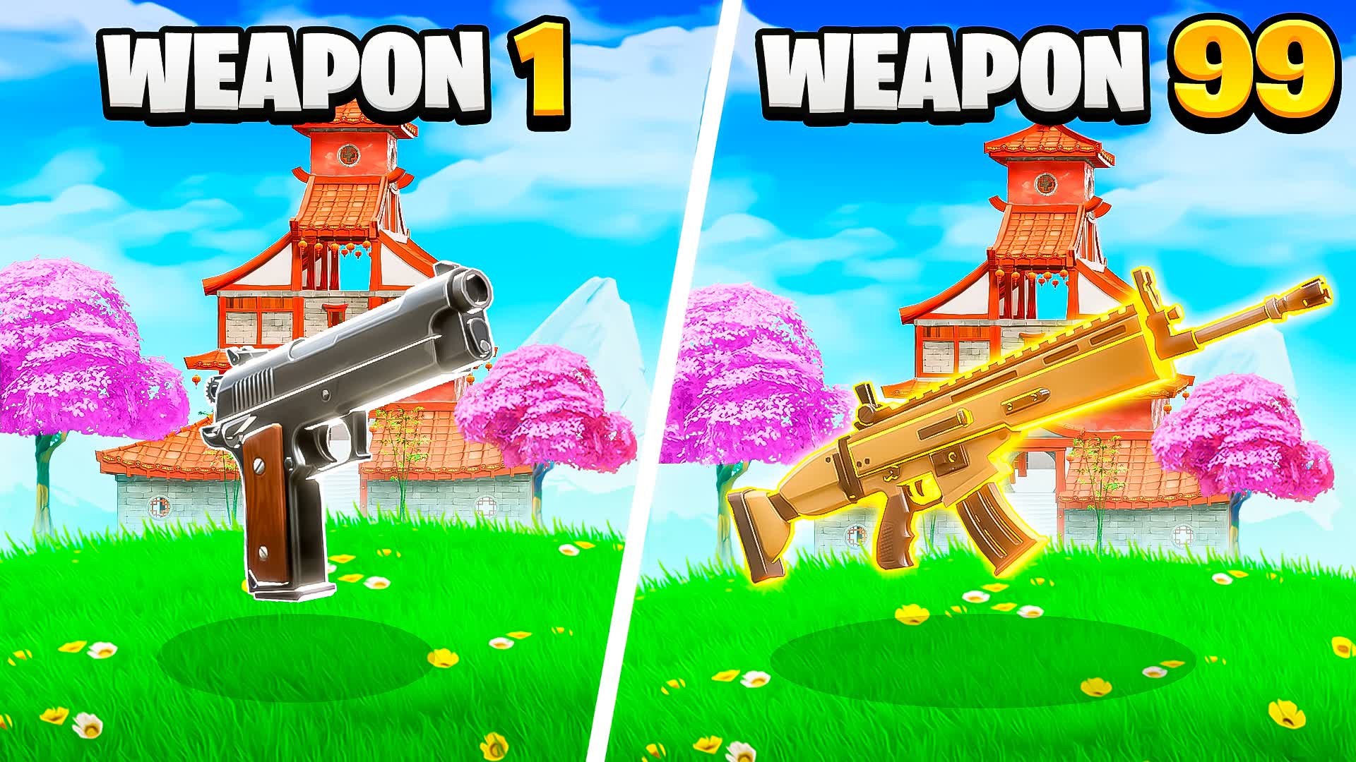 PINK TREE INFINITE RANDOM GUN GAME 🌸