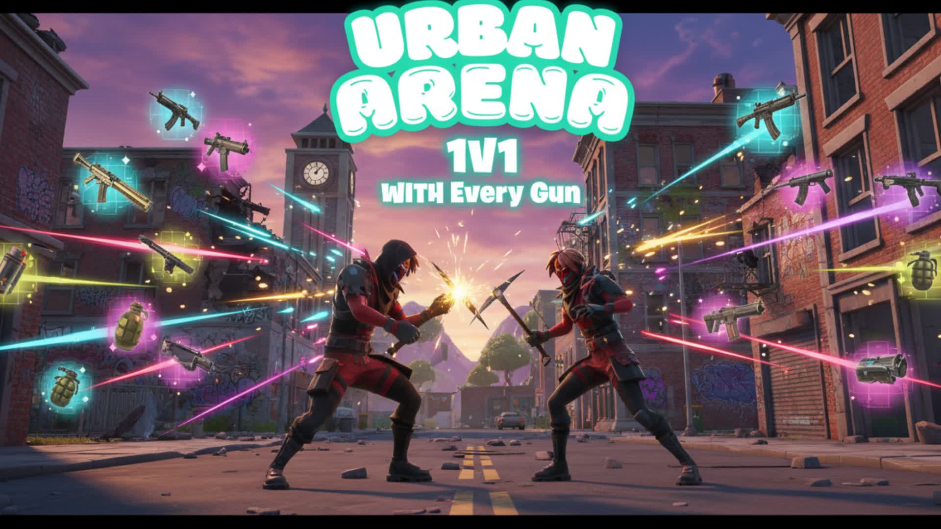URBAN ARENA 1V1 WITH Every Gun