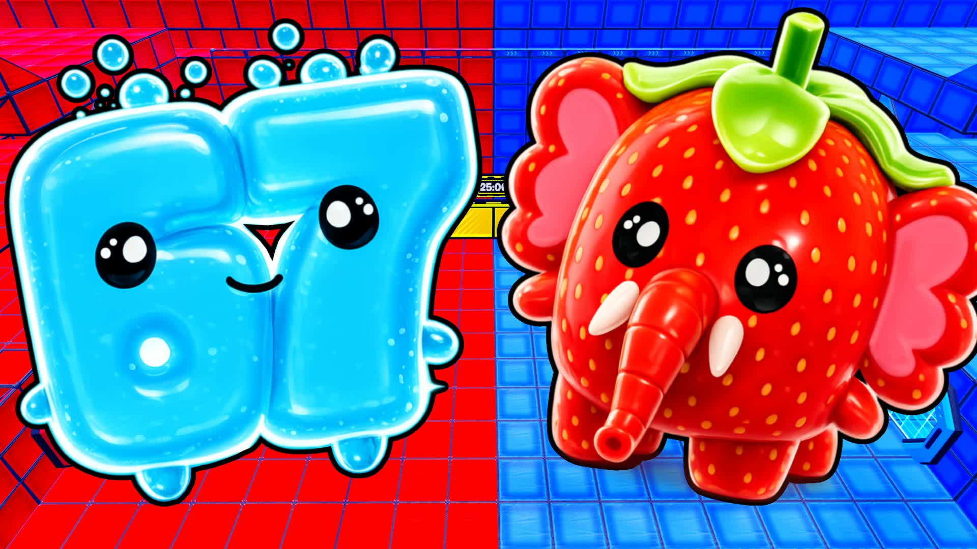 RED VS BLUE🔴🔵SIXSEVEN VS STRAWBERRY