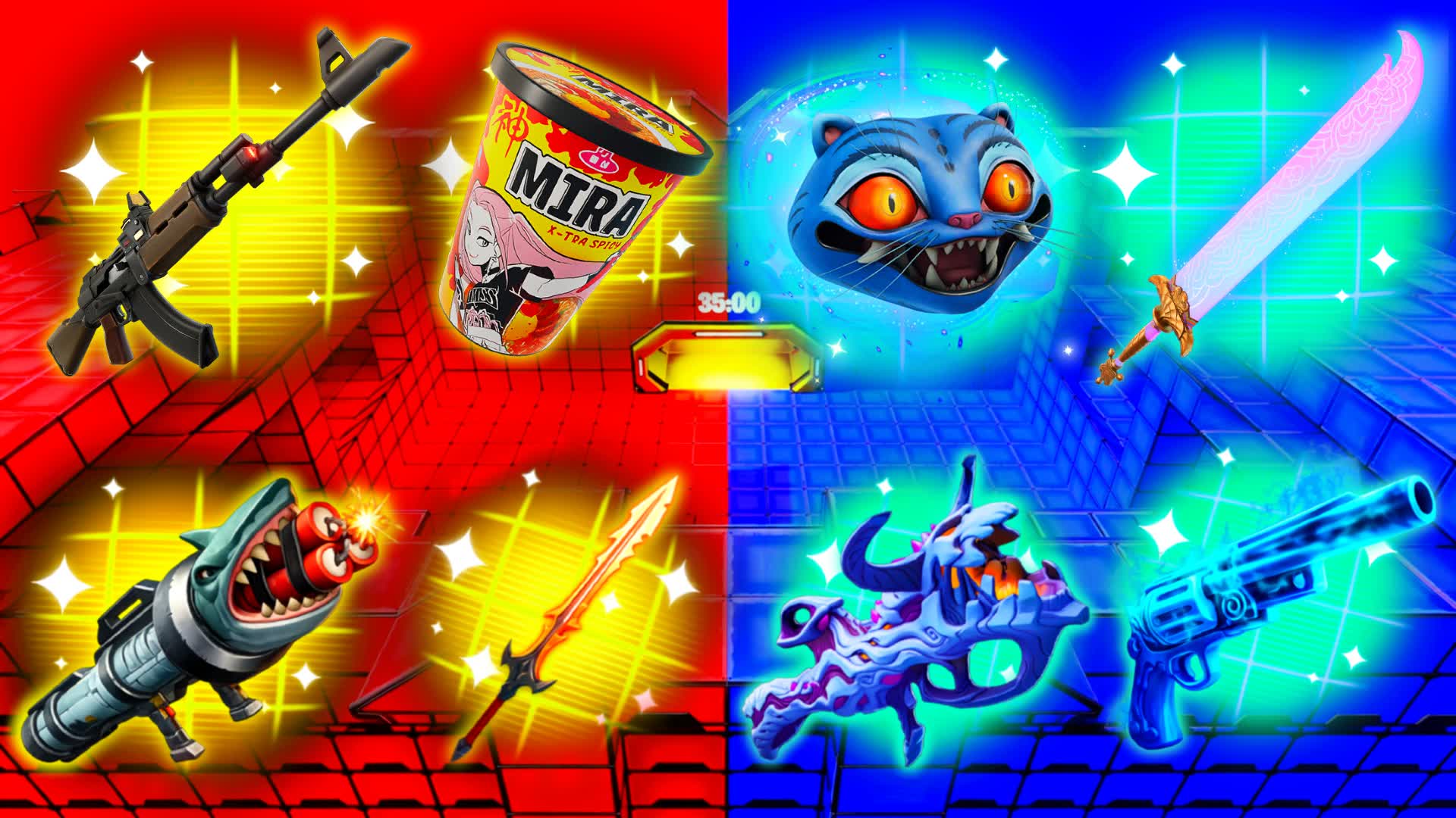 MEGA KPOP RED VS BLUE