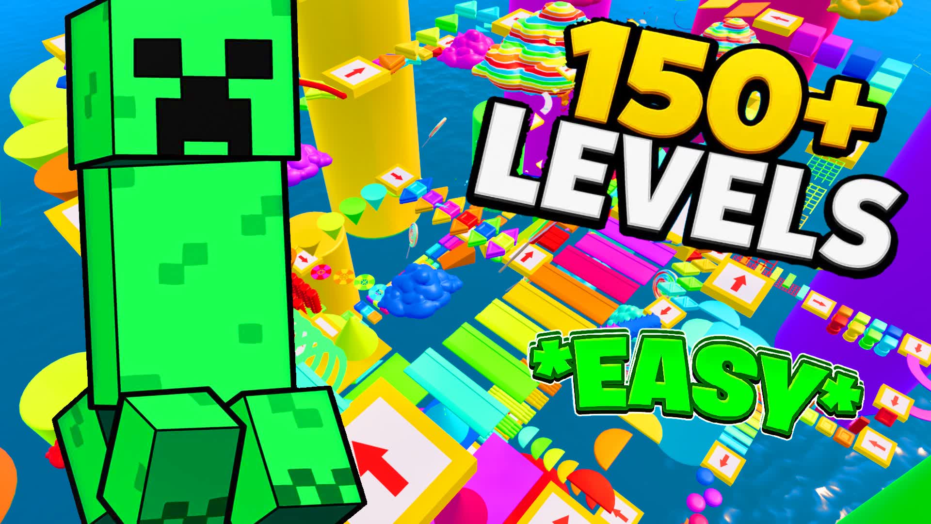 🌈EASY FUNNY FALL GUYS OBBY PARKOUR⭐