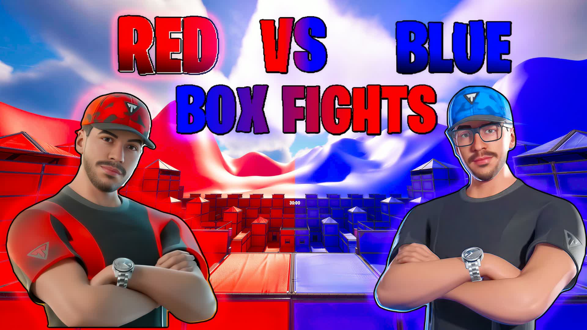 SUPER RED VS BLUE TG BOX FIGHT