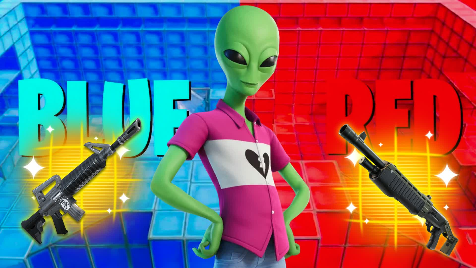 ALIEN RED VS BLUE 🔴🔵 RVB