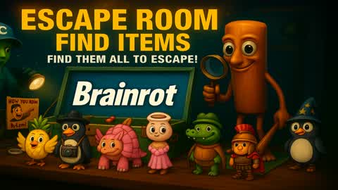 Escape Room Find Items Brainrot 🔎