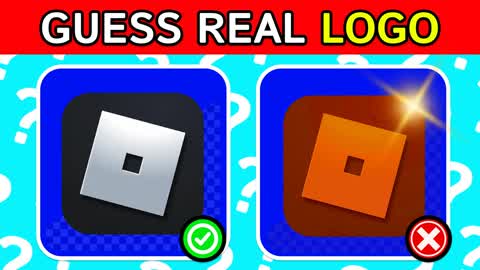 GUESS THE REAL LOGO 🔍 PARKOUR OBBY⭐