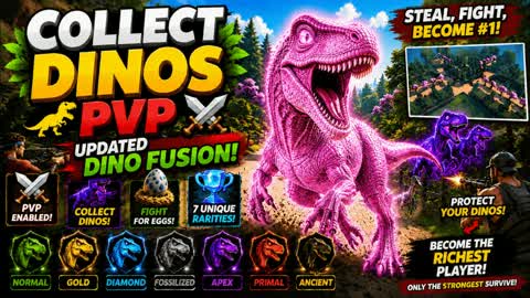 Collect Dinos PVP 🦖  ⚔️