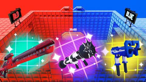 🔴 SUPER CRAZY CUSTOM RED VS BLUE 🔵