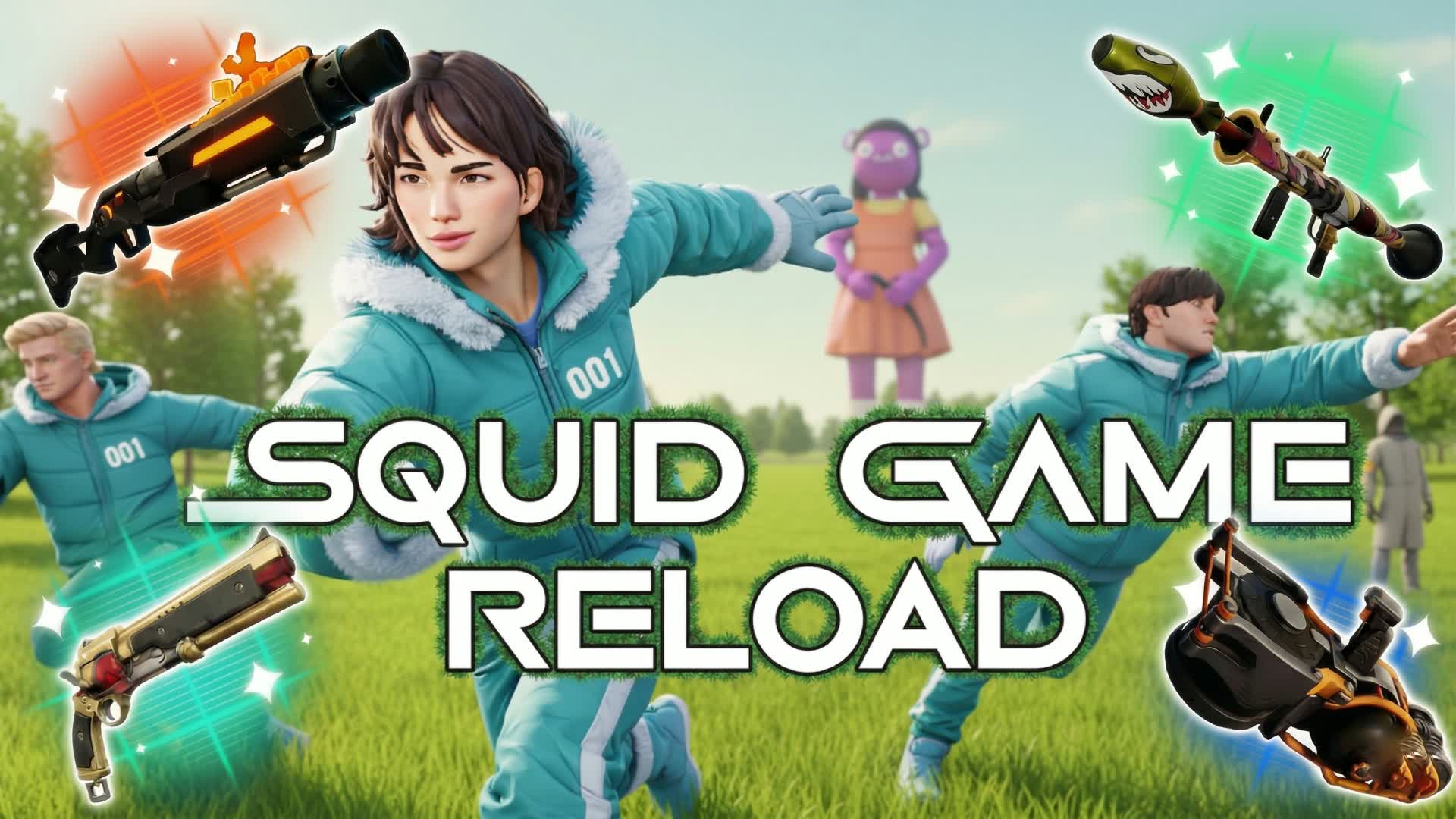 RELOAD🦑SQUID GAME 1V1V1 FFA ZONE WARS