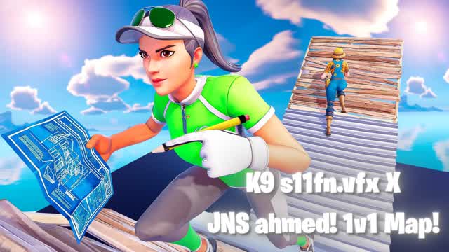 TIK s11fn.vfx! X JNS ahmedfv! 1V1 Map!