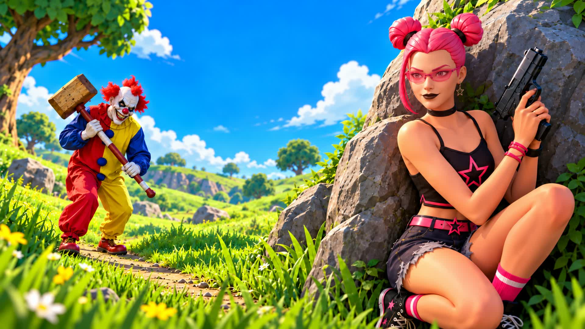 1 HP GUN GAME 🔫 - Fortnite island 6806-5220-4459 by nioxx123