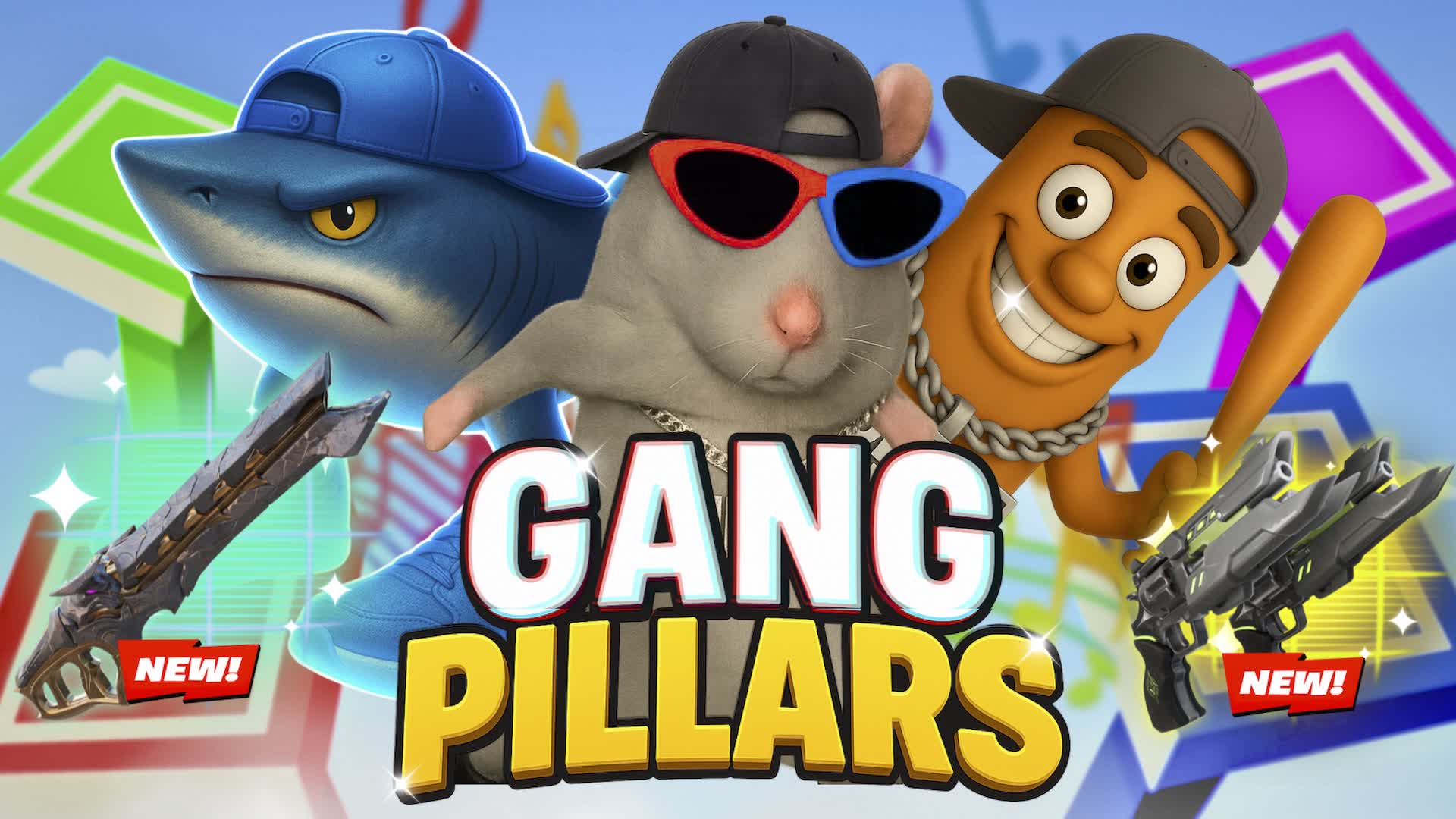 GANG PILLARS! 🐭🐊🦈