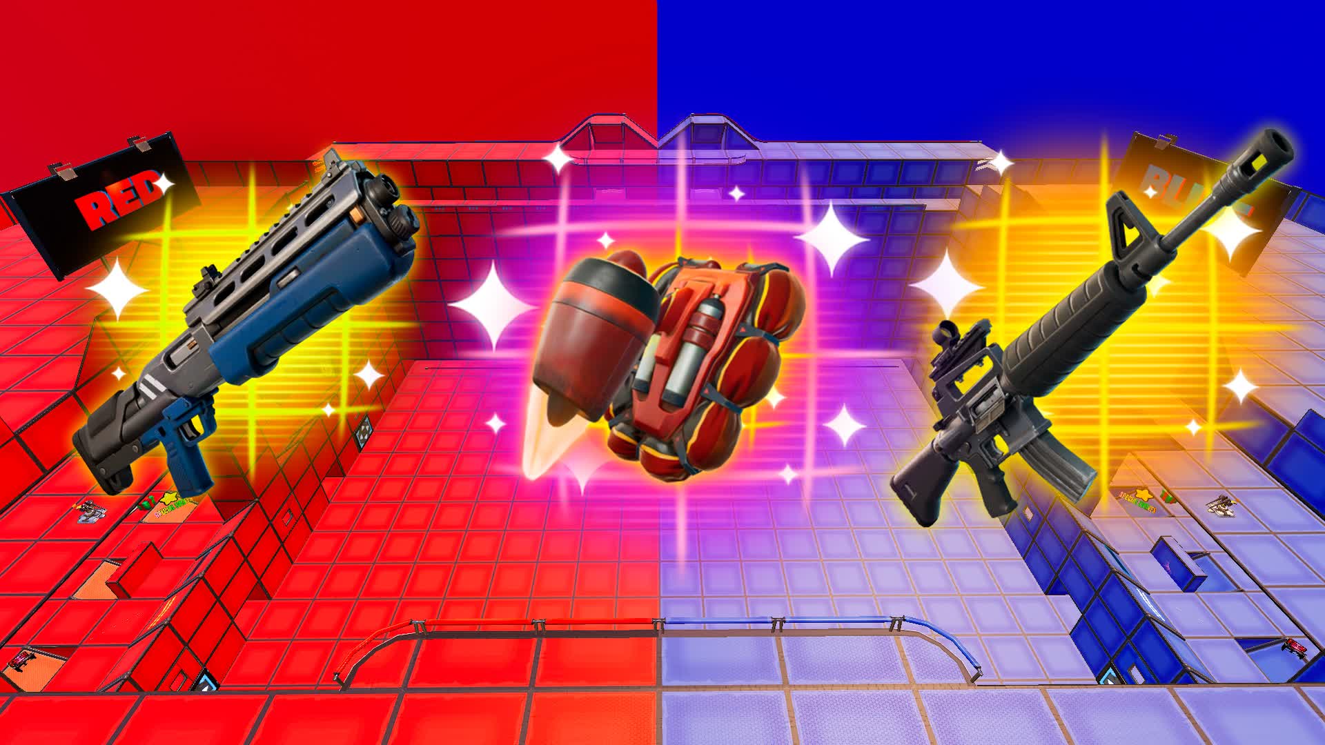 SUPER ULTIMATE RED VS BLUE 🔴🔵