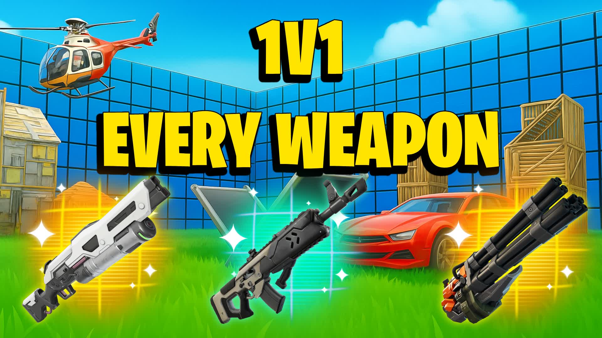 SWEATY 1V1😍ALL WEAPONS & CARS