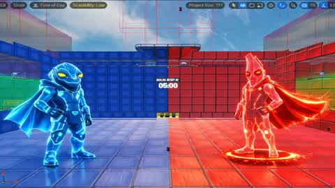 Red vs blue big figt