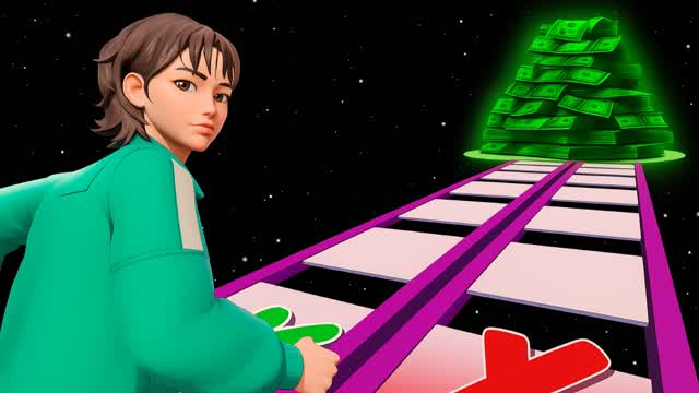 SQUID GAME đŠ GLASS BRIDGE đ GUESS LOGO