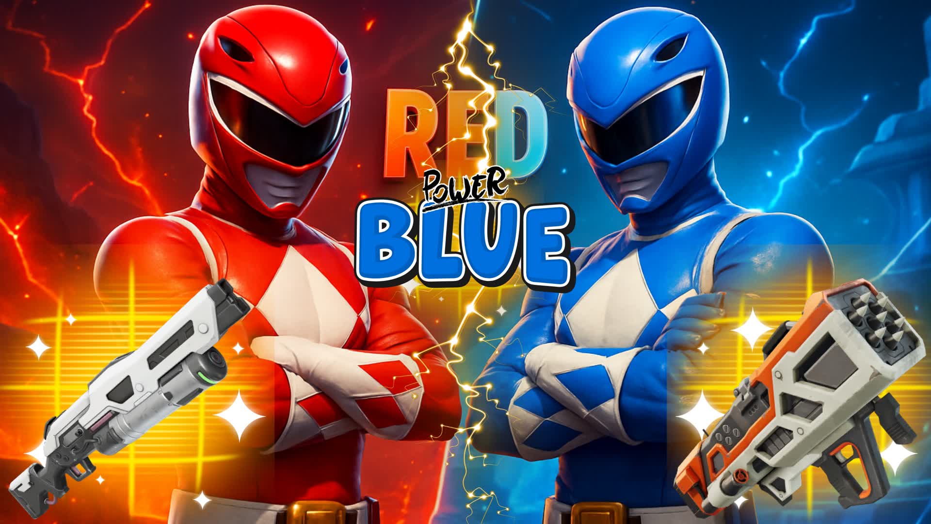 Red vs Blue Rangers Power 🔴🔵