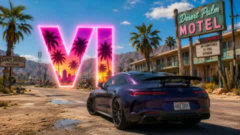 قيادة السيارة 🌴VI CITY VICE🌴STUDIO TWDU