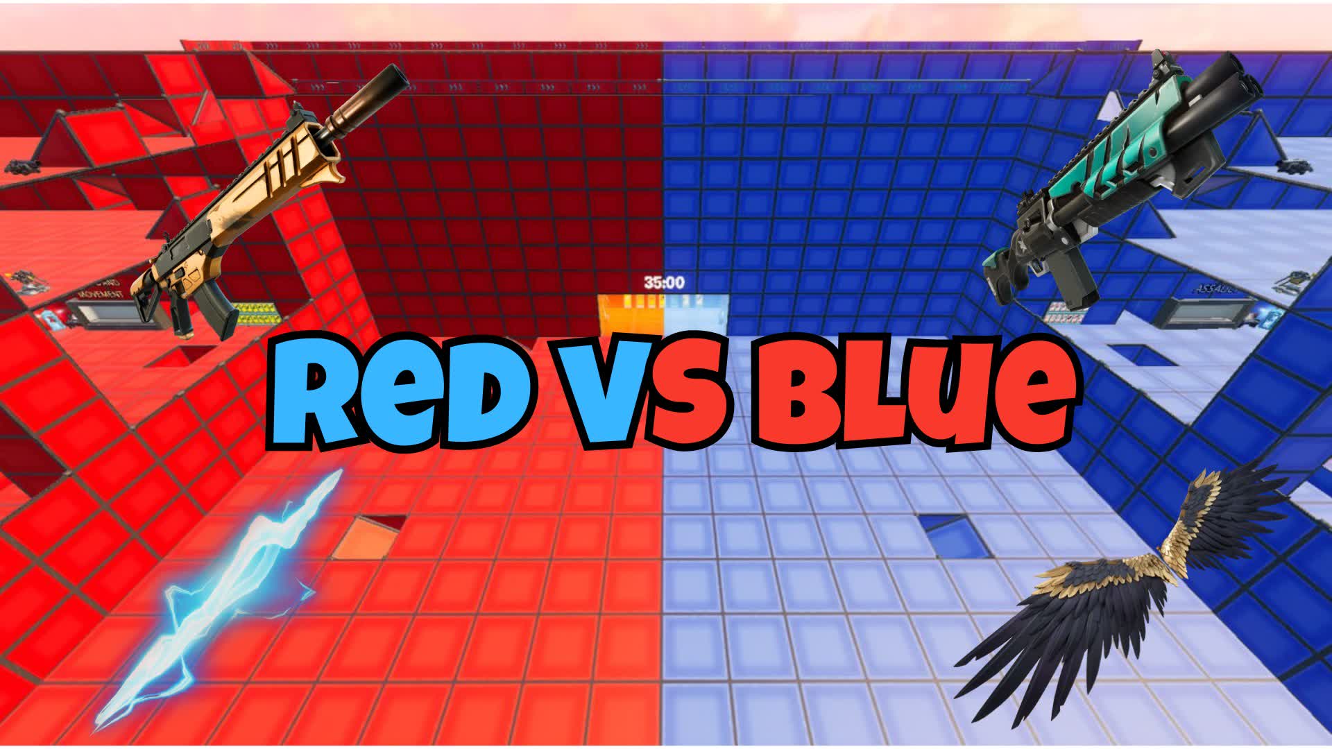 SUPER CRAZY RED VS BLUE 🔵🔴 6694-6463-0144 by antirixen - Fortnite ...