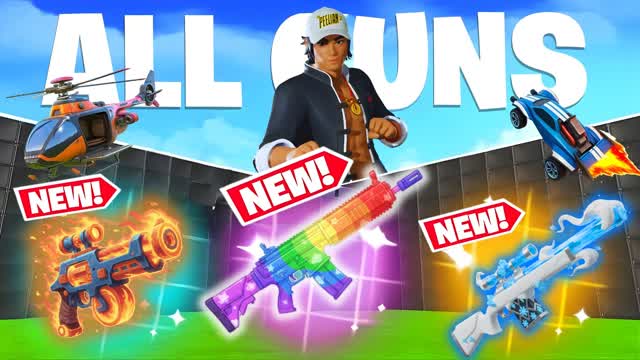 MEGA 1V1 ALL GUNS & CARS & CUSTOM GUN
