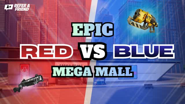 BEST EPIC RED VS BLUE 🔴🔵 - MEGA MALL