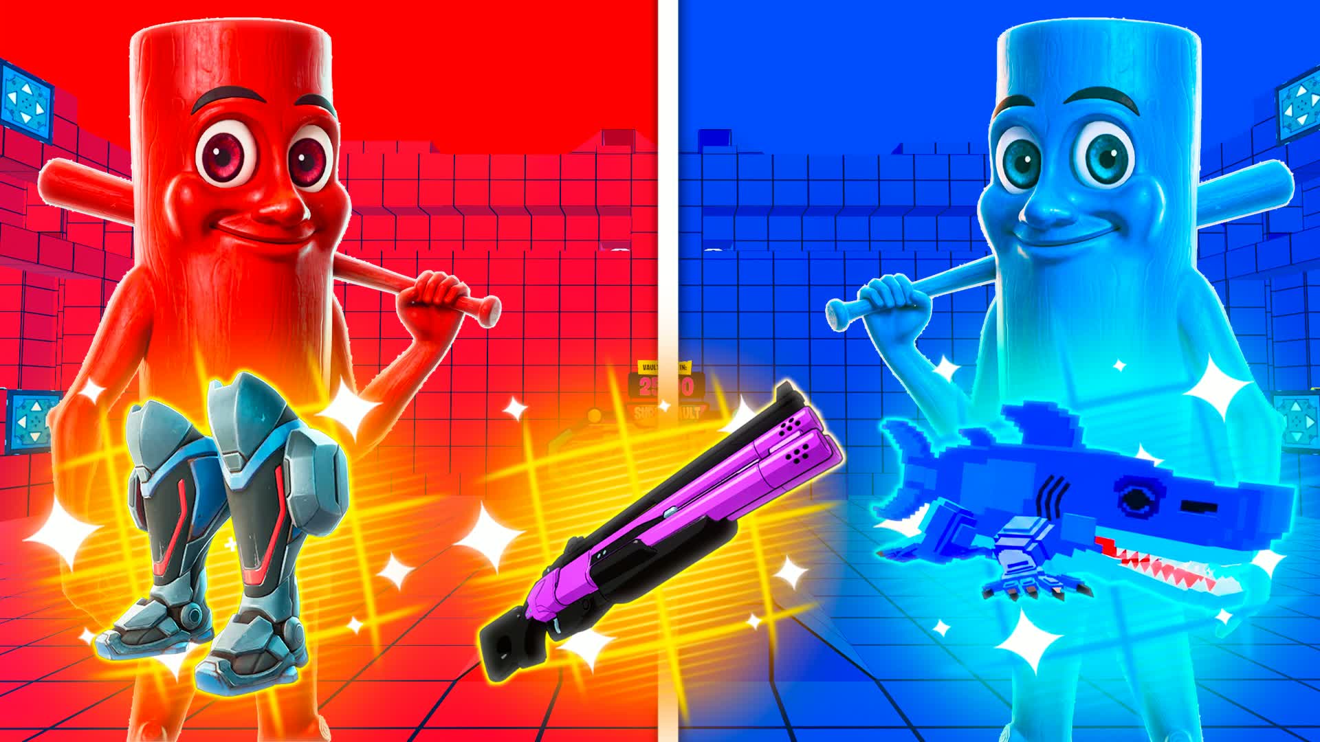 MONSTER RED VS BLUE 🔴🔵 COMBAT