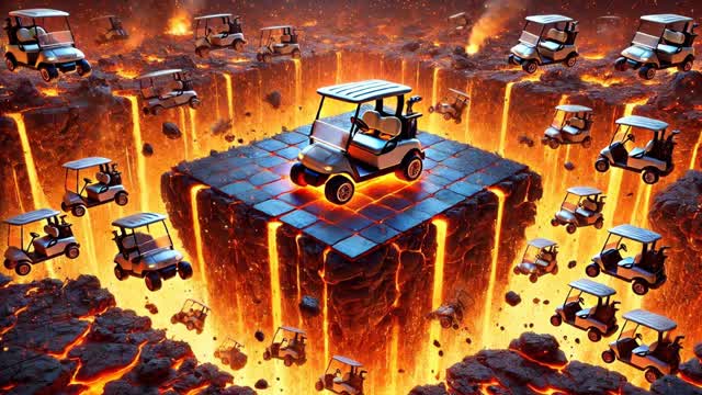 Falling Tiles - Lava Pit