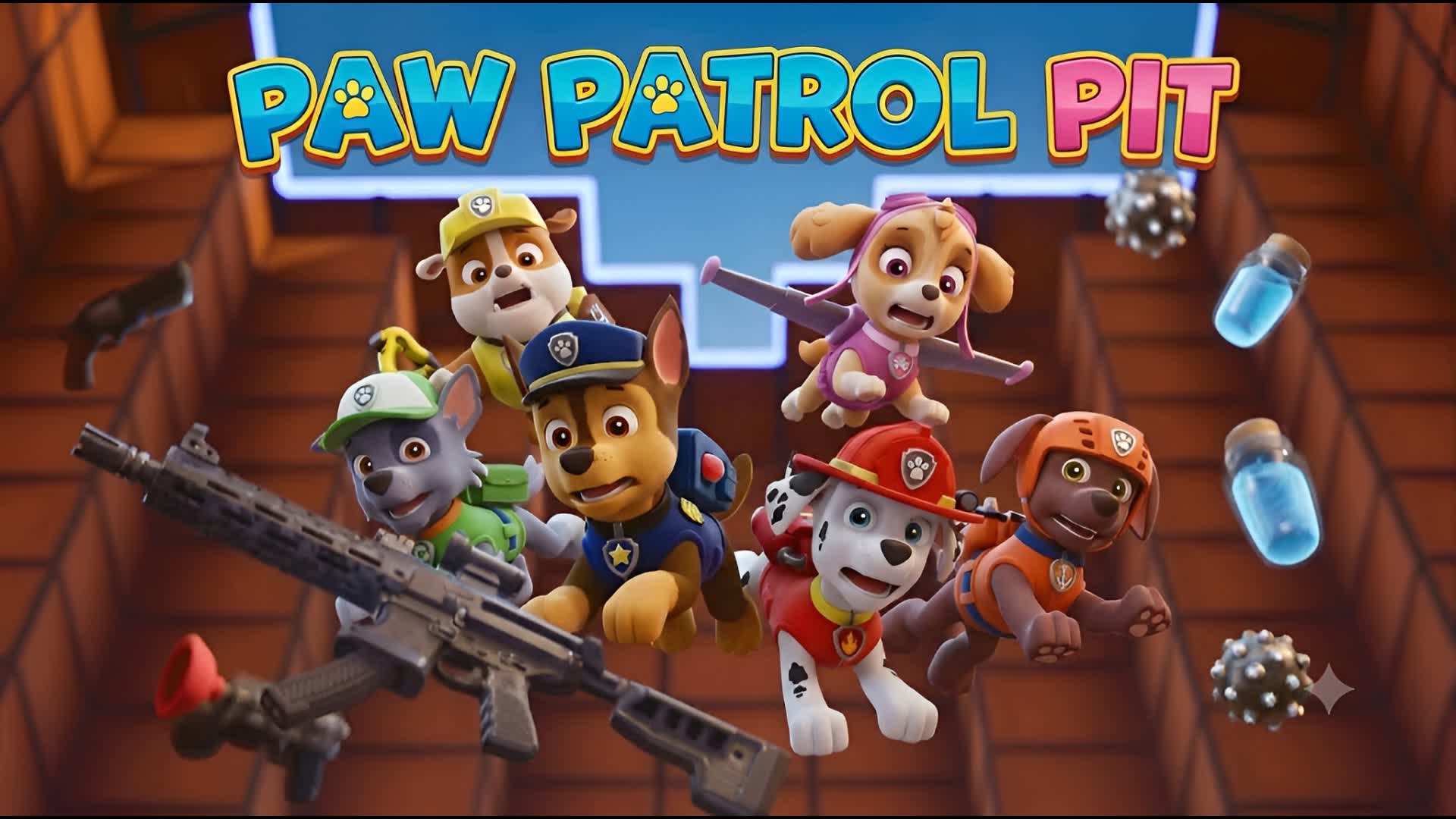 PAW PATROL PIT 🐶🚔 DOGS BATTLE