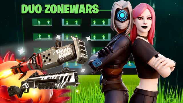 🌴DUO ZONE WARS 🥥 (32 PLAYERS)
