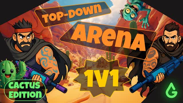 Capture 1 – Top-Down Arena 1v1: 🌵 Cactus Edition