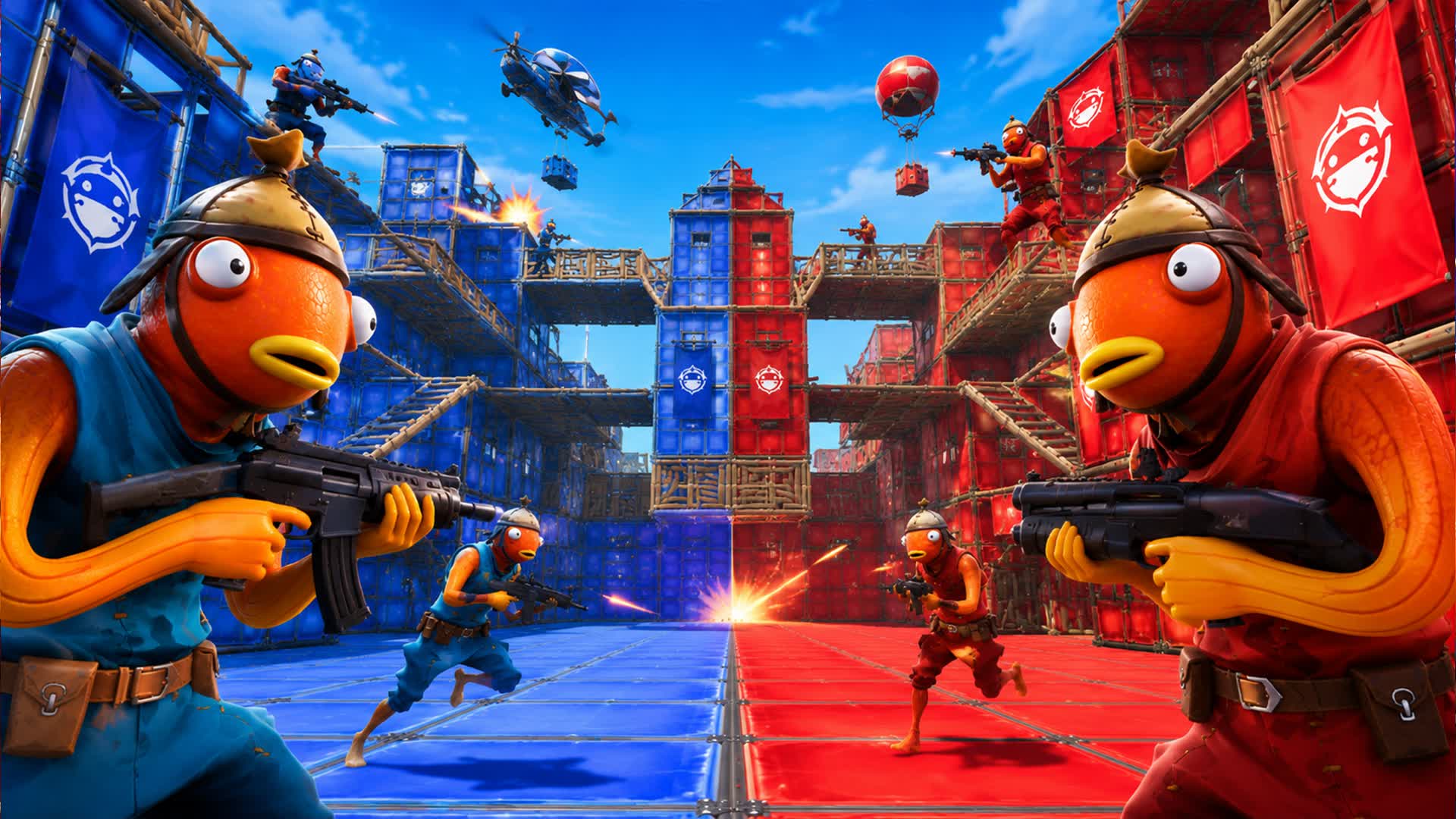 🔴NEW Weapons Red vs blue FFA🔵