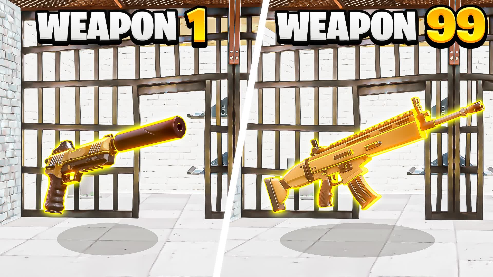 SUS PRISON RANDOM GOLD GUN GAME 🔶