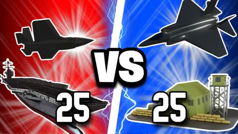 INVADERS VS ARMY | 25 VS 25
