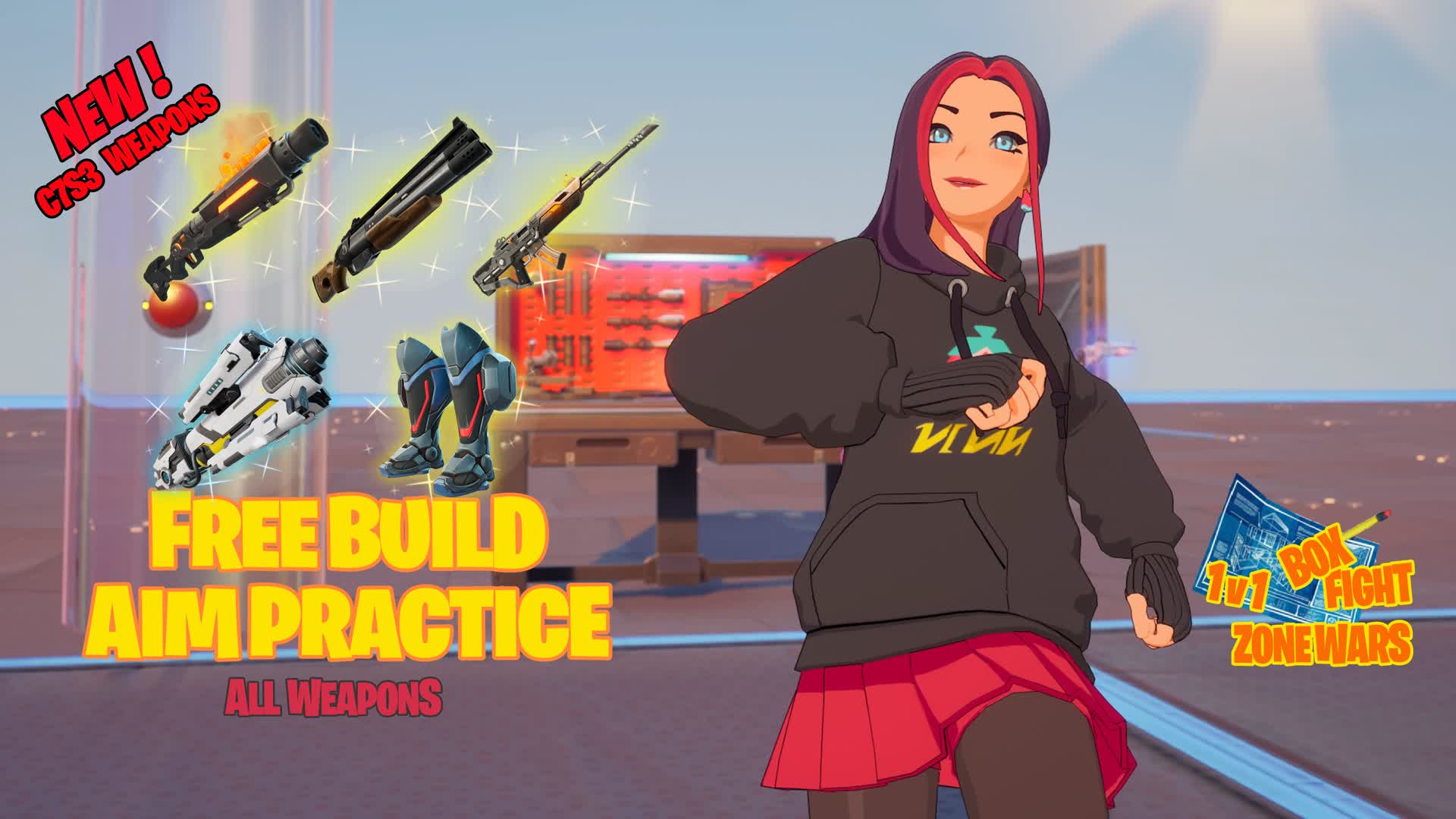 1v1 and Box Fight and Freebuild Practice