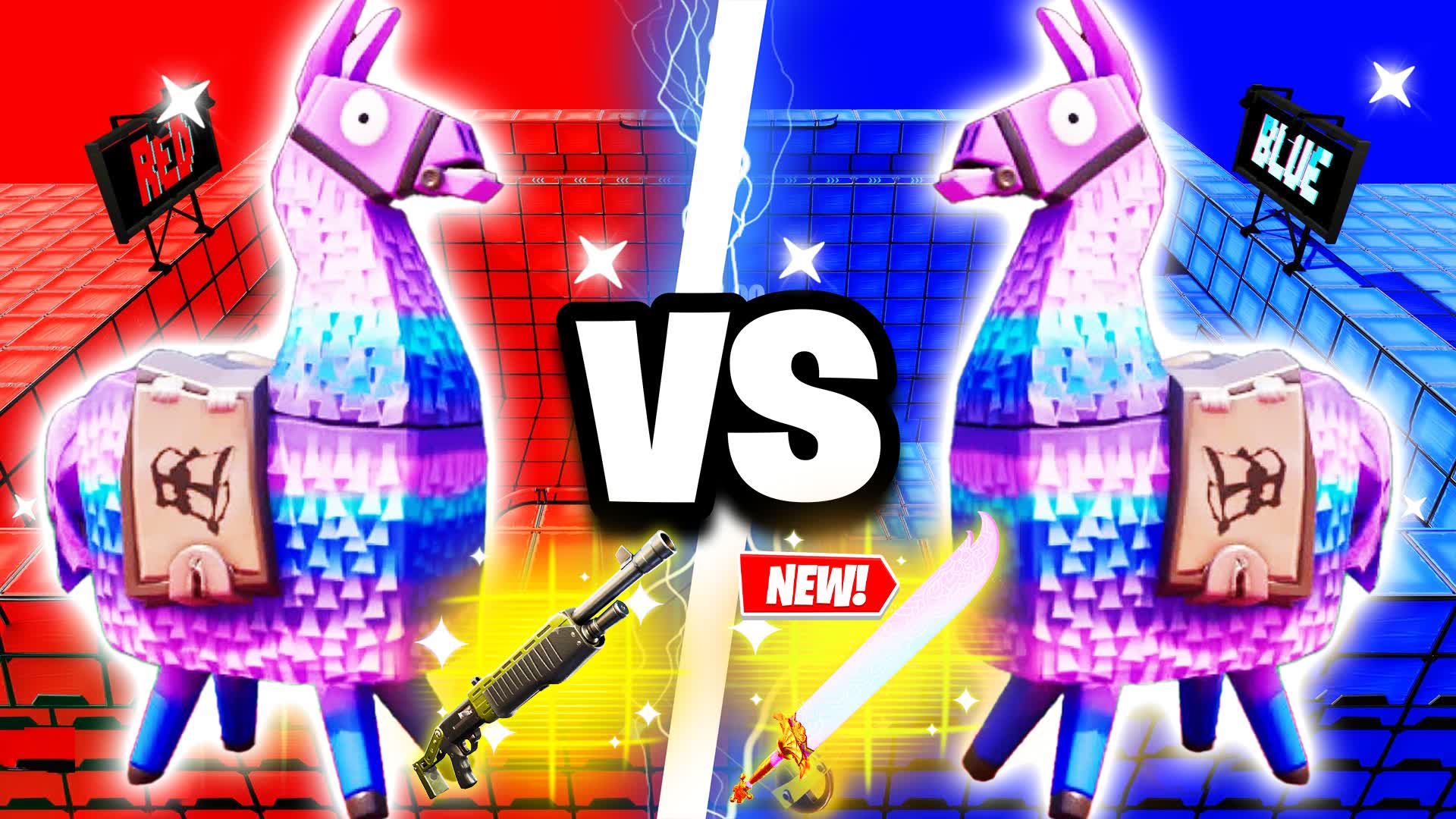 LAMA RED VS BLUE 🔴🔵