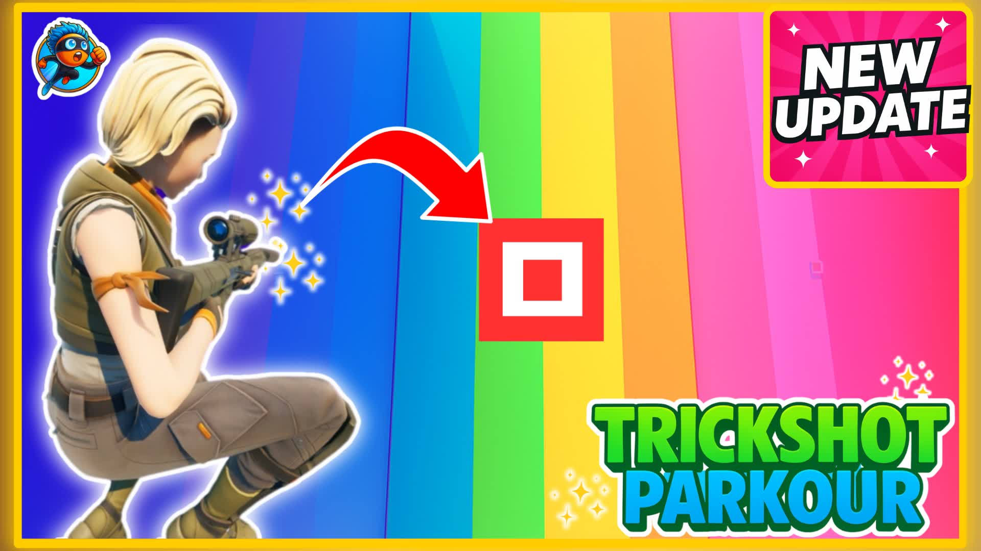 EASY TRICK SHOT PARKOUR 🎯100