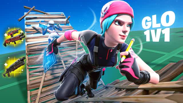 GLO 1V1 BUILD FIGHTS (200 PUMPS)
