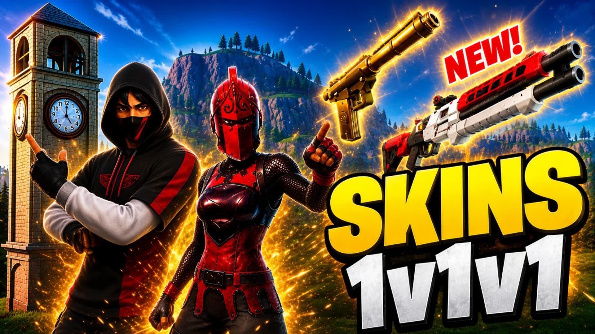 ALL SKINS 1V1V1 FFA