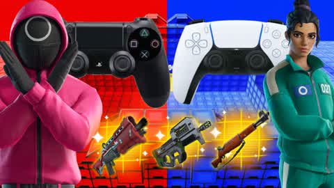 Squid PS4 VS PS5 RED VS BLUE 🔴🔵