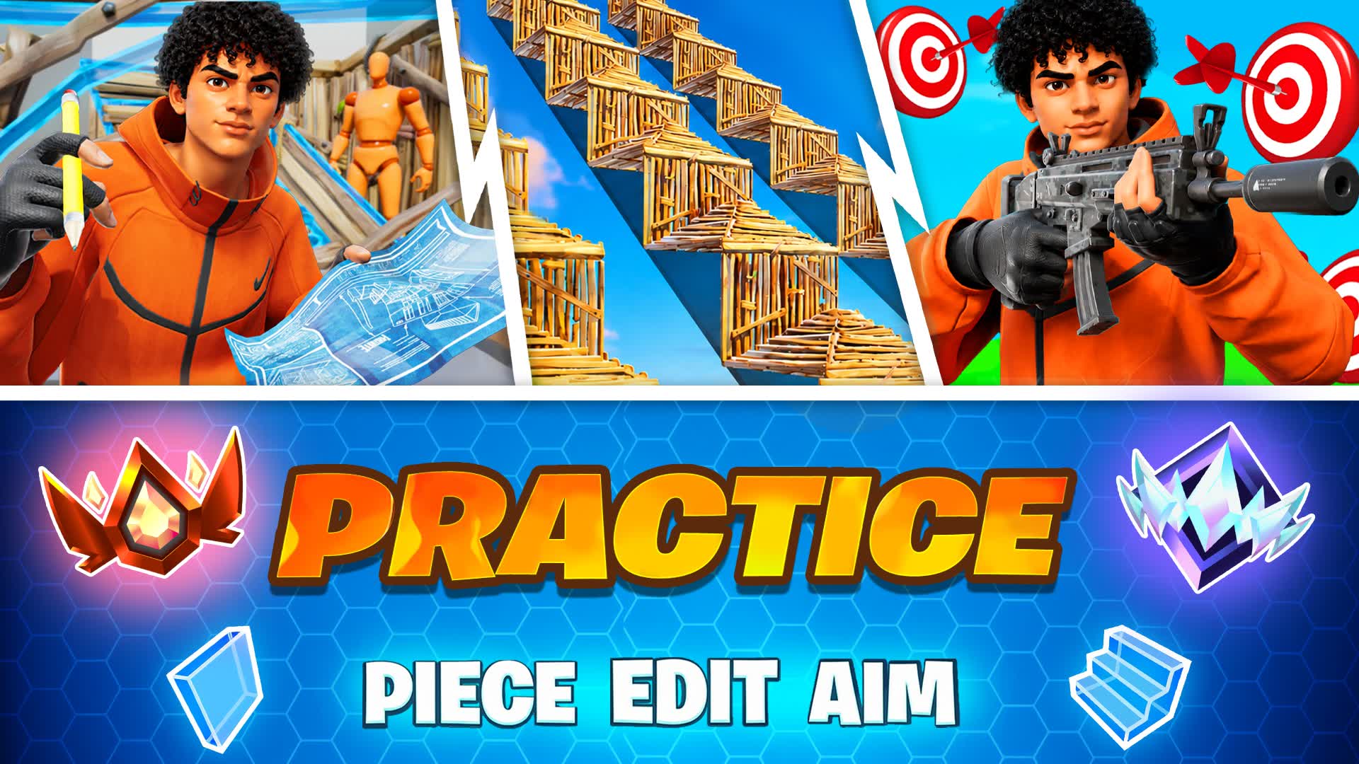 PRACTICE LAB🎯(PIECE • EDIT • AIM & 1v1)