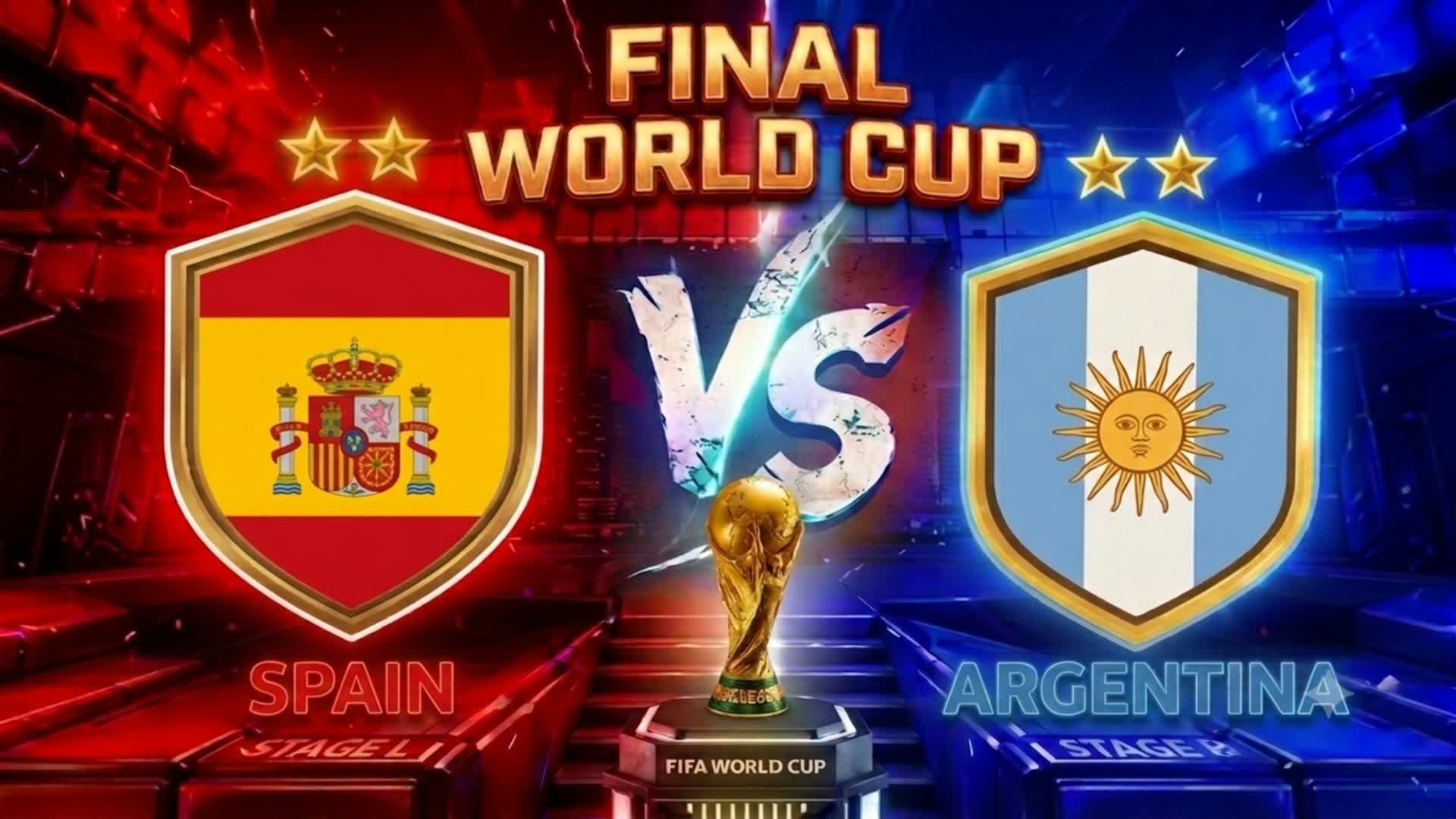 😨SPAIN VS ARGENTINE🐐 FINAL WORLD CUP