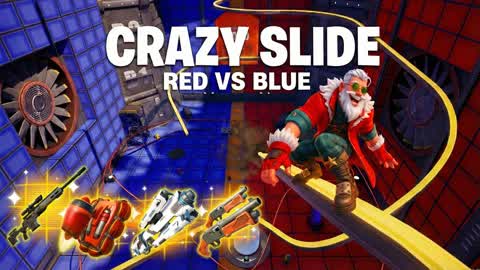 CRAZY SLIDE RED VS BLUE 🔴🔵