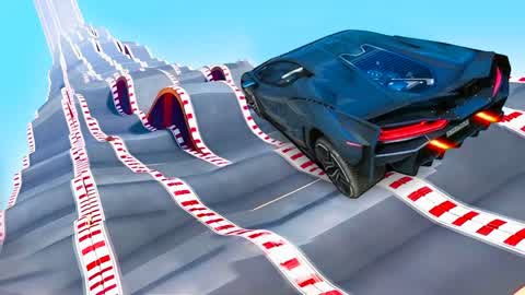 EPIC MEGA RAMP PARKOUR RACE