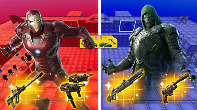 CRAZY RED VS BLUE HERO 🔴🔵