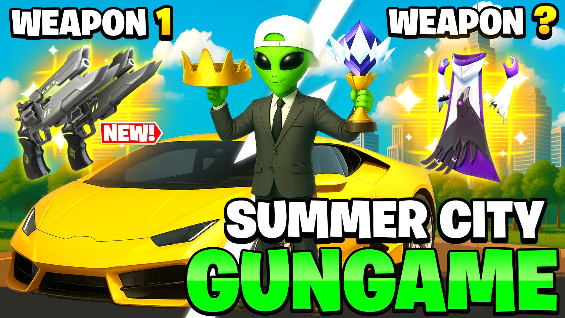 🌴SUMMER CITY GUN GAME 🎯
