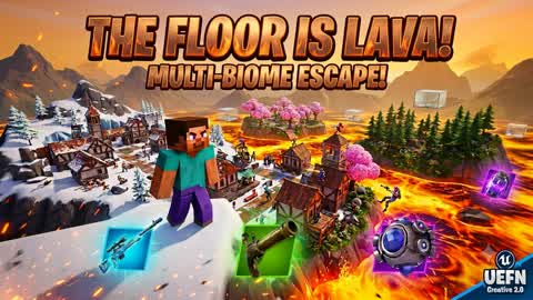 🔥 LAVA ESCAPE: 8-PLAYER ARENA 🔥