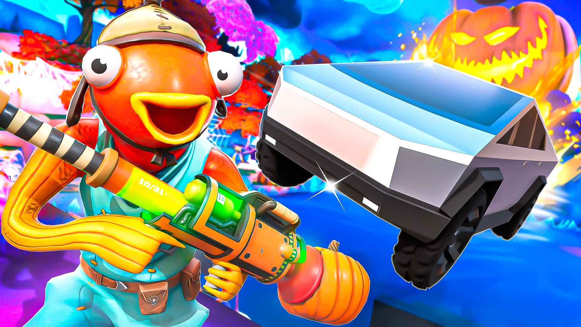 ROCKET VS CARS HALLOWEEN🎃​